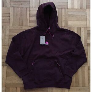 Size Medium Mens Nike ACG Therma-FIT Fleece Pullover Hoodie Burgundy DH3087-652